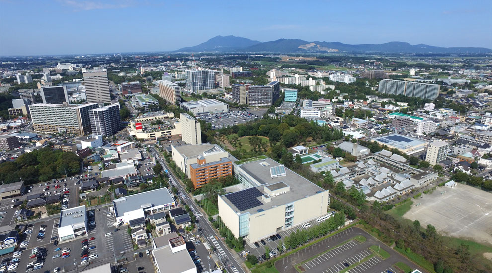 茨城県つくば市の空撮写真